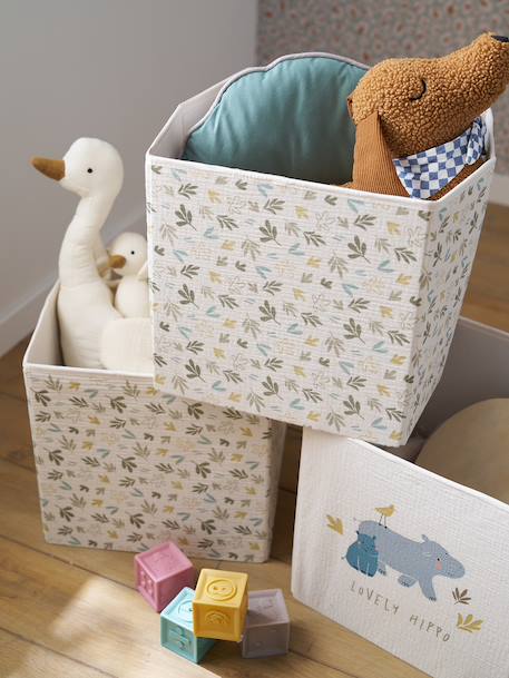 Lot 3 bacs de rangement BAYOU beige - vertbaudet enfant 