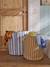 Lot 2 paniers de rangement rayé beige - vertbaudet enfant 