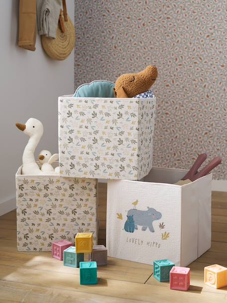 Lot 3 bacs de rangement BAYOU beige - vertbaudet enfant 