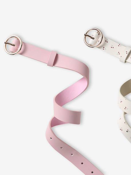 Lot de 2 ceintures fille rose - vertbaudet enfant 