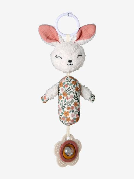 Hochet d'éveil à suspendre lapin rose - vertbaudet enfant 