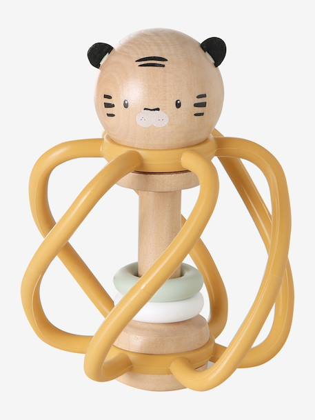 FSC® houten ontwikkelingsrammelaar geel - vertbaudet enfant 