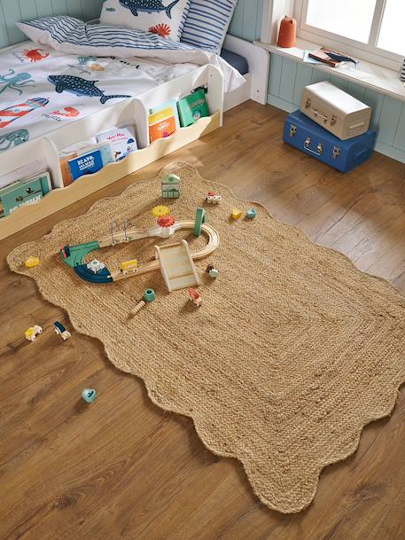 Tapis rectangle en jute FESTON beige - vertbaudet enfant 