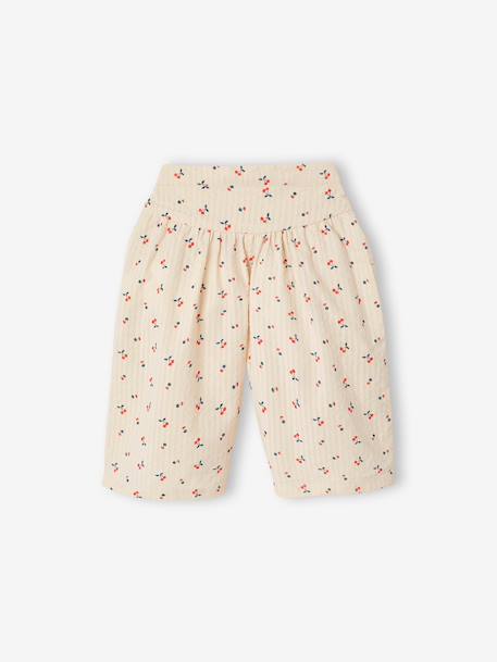 Babyset met top en wijde broek voor baby ecru - vertbaudet enfant 