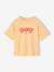 T-shirt fille imprimé manches courtes anthracite+beige+jaune pâle+sable - vertbaudet enfant 
