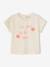 T-shirt bébé fille détails en crochet écru+rose pâle - vertbaudet enfant 