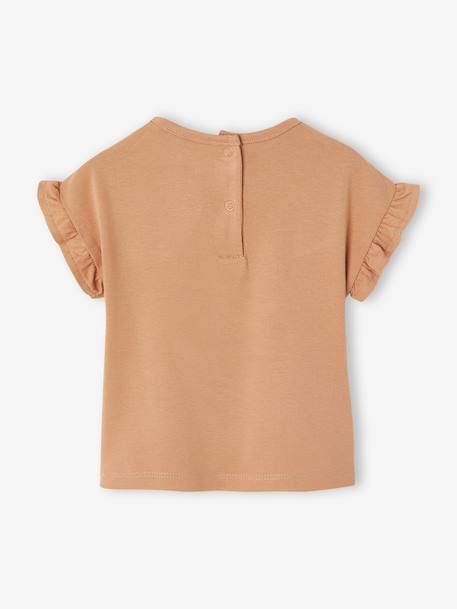 T-shirt  bébé fille manches courtes noix de pécan - vertbaudet enfant 