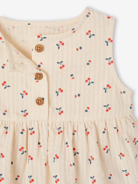 Ensemble top pantalon large bébé écru - vertbaudet enfant 