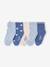Lot de 5 paires de chaussettes « ourson » bébé bleu chambray+écru - vertbaudet enfant 