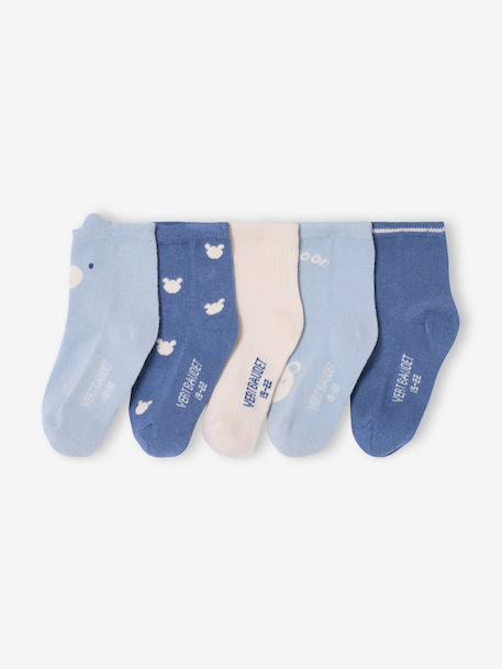 Bébé-Lot de 5 paires de chaussettes « ourson » bébé