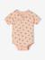 Lot 5 bodies manches courtes fleuris rose - vertbaudet enfant 