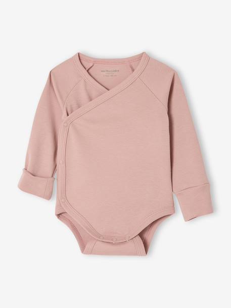 Set van 3 body's newborn met lange mouwen rozenhout - vertbaudet enfant 