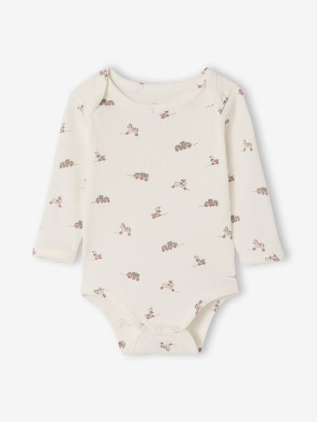 Set van 3 body's baby lange mouwen saliegroen - vertbaudet enfant 