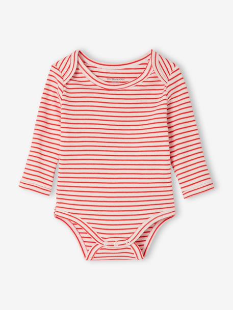 Set van 5 body's met lange mouwen walvis blauw - vertbaudet enfant 