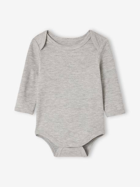 Lot 5 bodies manches longue Dinosaures kaki - vertbaudet enfant 