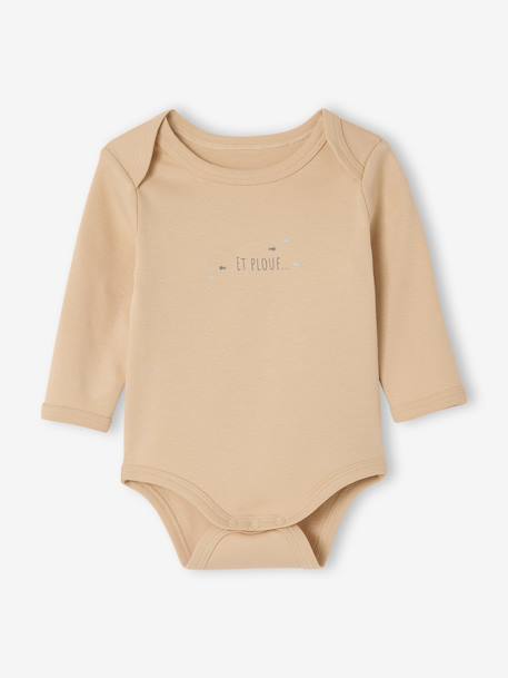 Set van 5 body's met lange mouwen walvis blauw - vertbaudet enfant 