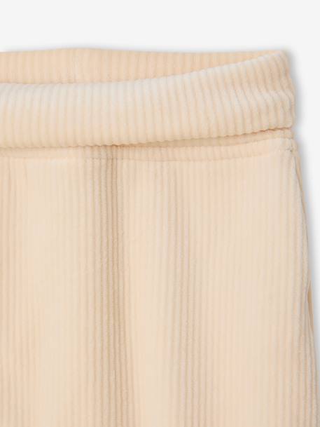Ensemble naissance gilet et pantalon velours vanille - vertbaudet enfant 