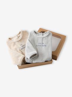 -Set van 2 pyjama's voor babyjongens in fluweel / velours