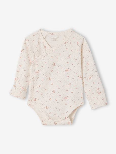 Set van 3 body's newborn met lange mouwen rozenhout - vertbaudet enfant 