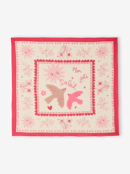 Babyset blouse en sjaal rozen - vertbaudet enfant 