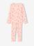 Bloemen pyjama voor meisjes lichtroze - vertbaudet enfant 