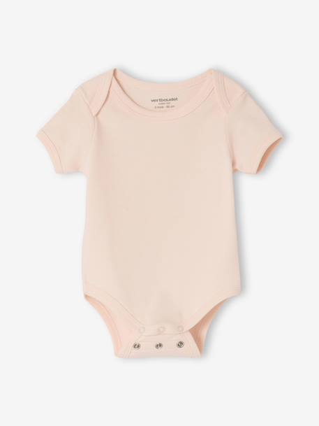 Set van 3 body's baby korte mouwen lichtroze - vertbaudet enfant 