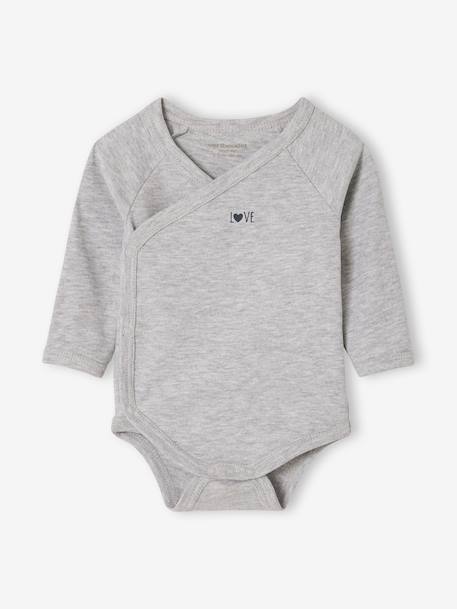 Set van 2 body's baby met lange mouwen ecru - vertbaudet enfant 