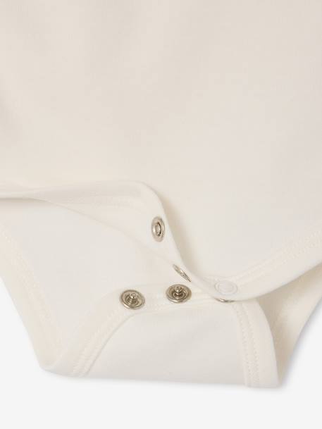 Lot 5 bodies manches courtes fleuris rose - vertbaudet enfant 