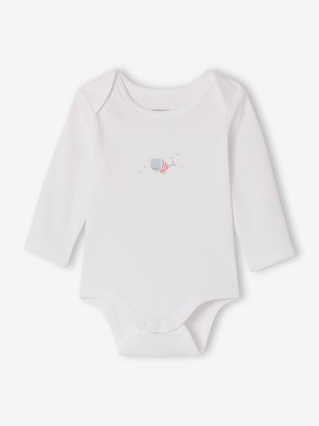 Lot 5 bodies manches longues baleine bleu - vertbaudet enfant 