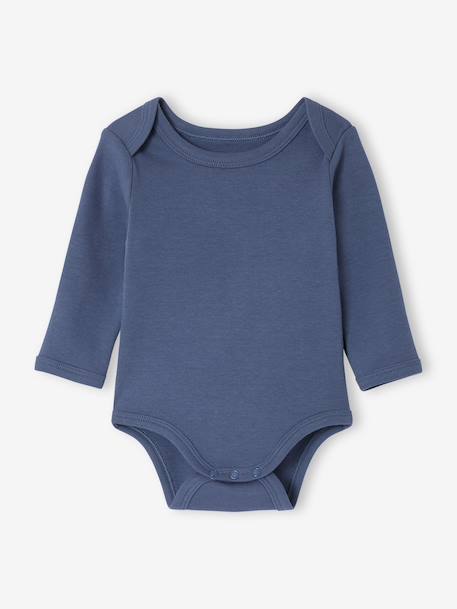 Lot 5 bodies manches longues baleine bleu - vertbaudet enfant 