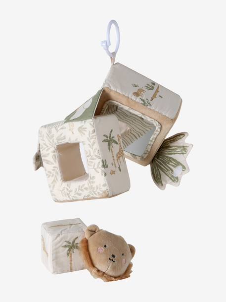 Cube d'activités à suspendre beige - vertbaudet enfant 