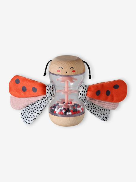 Hochet coccinelle bois FSC® rouge - vertbaudet enfant 
