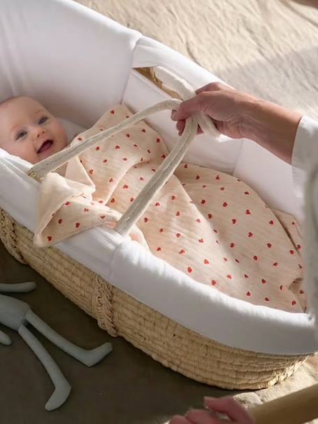 Plaid MON CÂ¼UR roze, bedrukt - vertbaudet enfant 
