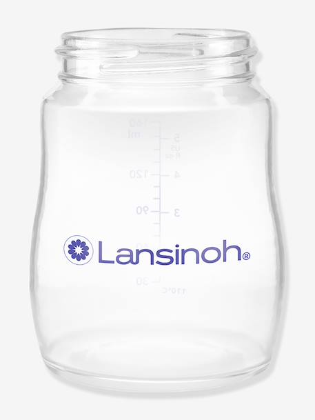 Set van 4 LANSINOH 160 ml bewaarpotjes voor moedermelk wit - vertbaudet enfant 