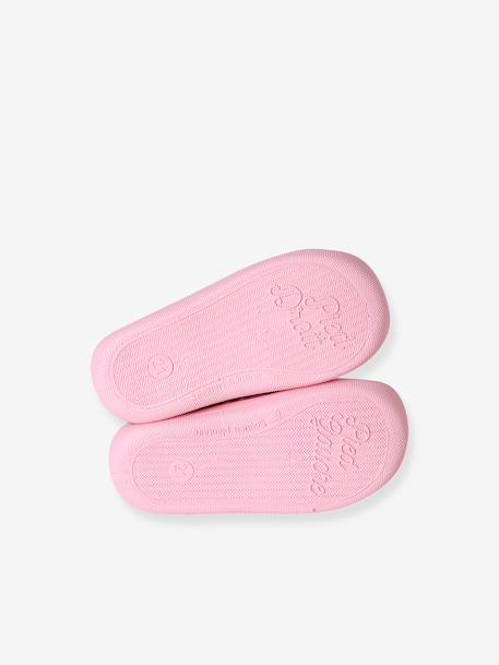 Chaussons zippés bébé fabriqués en France rose imprimé - vertbaudet enfant 