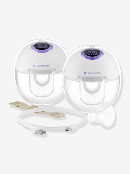 Dubbele handsfree borstkolf LANSINOH paars - vertbaudet enfant 