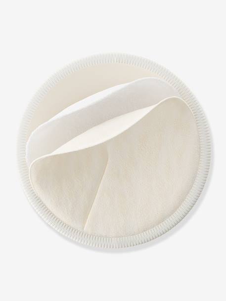 Coussinets d'allaitement lavables x4 blanc - vertbaudet enfant 