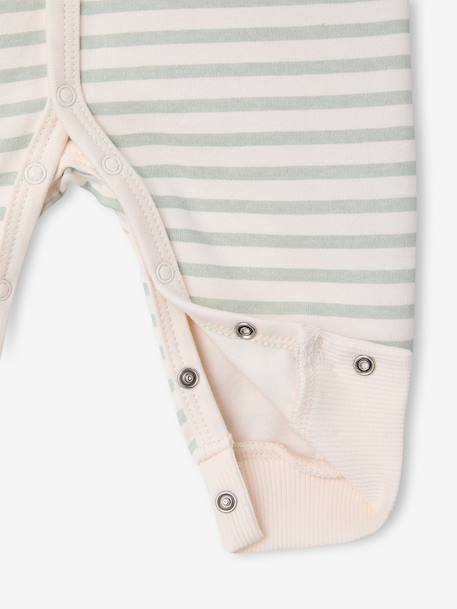 Pyjama dors-bien Snoopy rayé vert - vertbaudet enfant 