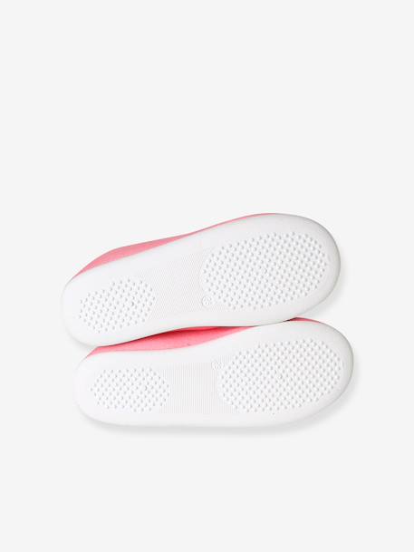 Chausson fille textile élastique rose+rose imprimé+rose pâle - vertbaudet enfant 