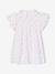 Robe fille en gaze de coton imprimée beige+beige imprimé+rose pâle+vanille - vertbaudet enfant 