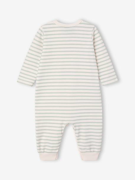 Pyjama dors-bien Snoopy rayé vert - vertbaudet enfant 