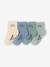 Set van 4 paar babysokjes 'little' bleekblauw+koraal+lichtroze+marineblauw - vertbaudet enfant 