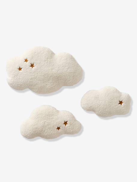 Lot 3 décorations murales nuages beige - vertbaudet enfant 