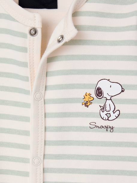 Pyjama dors-bien Snoopy rayé vert - vertbaudet enfant 