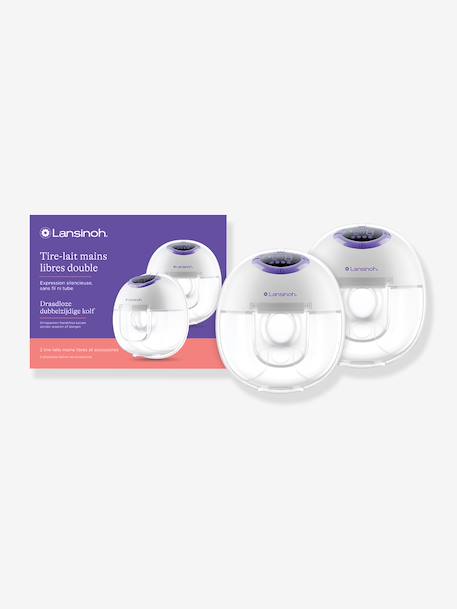 Dubbele handsfree borstkolf LANSINOH paars - vertbaudet enfant 