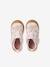 Chaussons bébé toile scratch blanc imprimé+bleu chambray+rose imprimé - vertbaudet enfant 