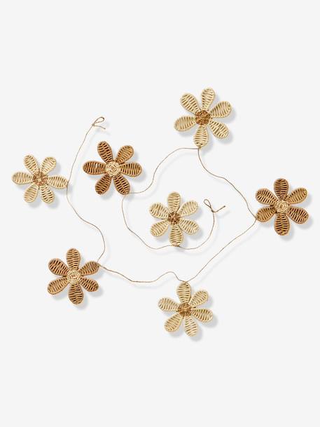 Guirlande fleurs rotin beige - vertbaudet enfant 