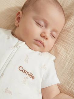-Gigoteuse personnalisable ouverture centrale bio PETITS LAPINS