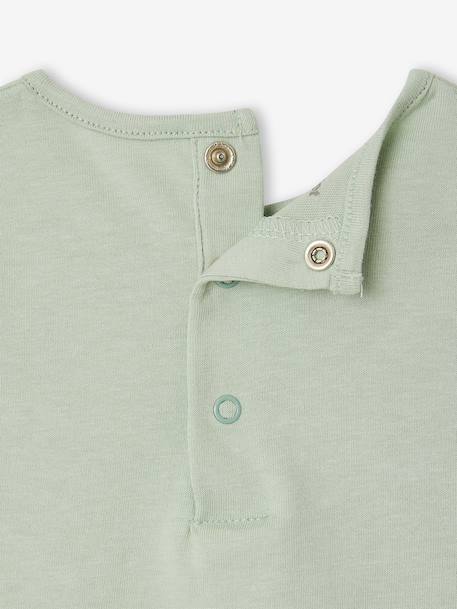 Lot de 3 t-shirts bébé fille manches longues écru+rayé rouge - vertbaudet enfant 