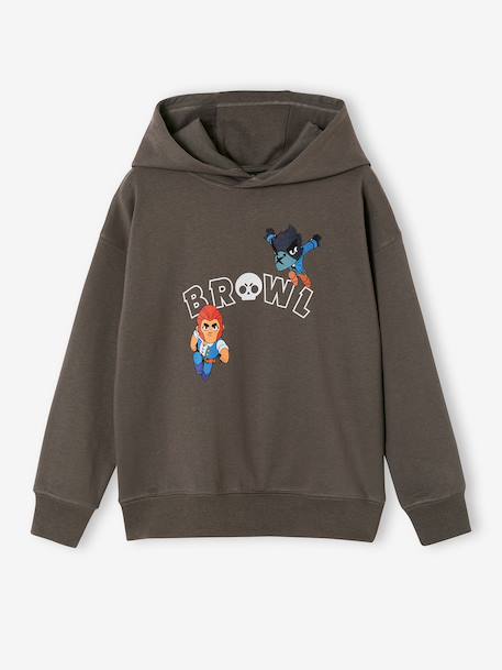 Sweat à capuche garçon Brawl Stars gris souris - vertbaudet enfant 